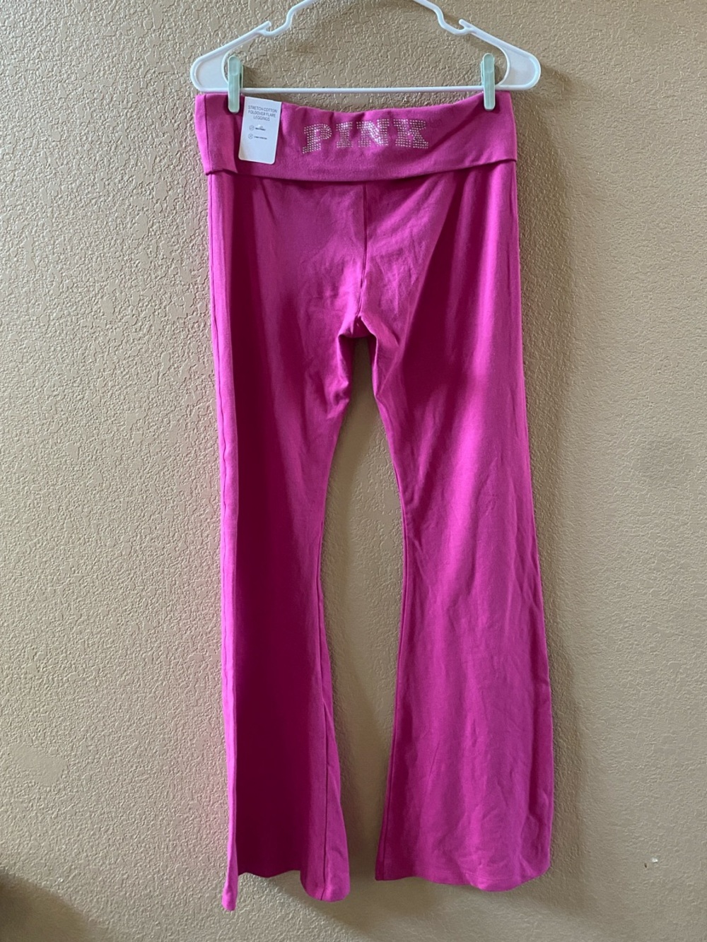 PINK Cotton Flared Leggings